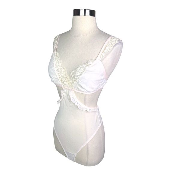 We Are HAH x Free People Key To Ur Heart Bodysuit - Size Medium - La Crème - Picture 3 of 5